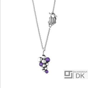 Georg Jensen Silver Pendant - MOONLIGHT GRAPES